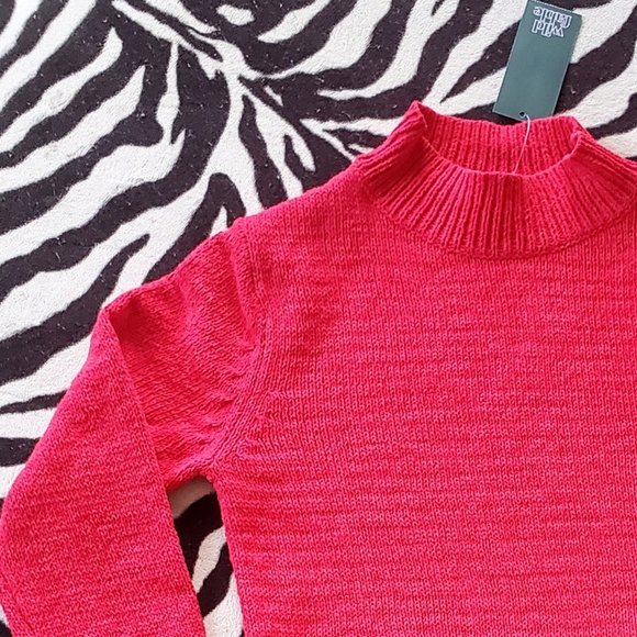 NEW Wild Fable women's red cropped sweater size S - Picture 4 of 7